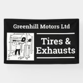 Ontwerpbanner voor garagevoertuigen spandoek (Horizontaal)