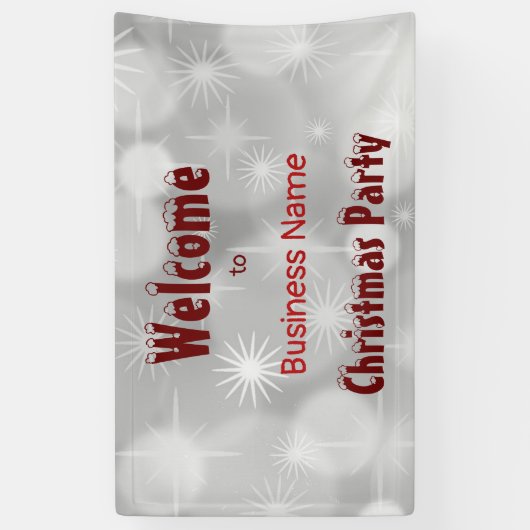 Ontwerpbanner voor kerstfeestjes spandoek (Verticaal)