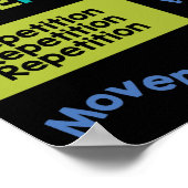 Ontwerpbeginselen met klassieke kleuren poster (Hoek)