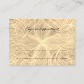 Ontwerpbenoeming van luxe afsprakenkaartje (Achterkant)