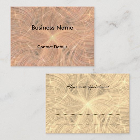 Ontwerpbenoeming van luxe afsprakenkaartje (Voorkant / Achterkant)