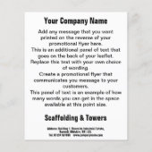 Ontwerpbrochure voor Cartoon plakken Flyer (Achterkant)