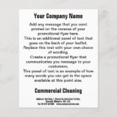 Ontwerpbrochure voor commerciële Cartoon Flyer (Achterkant)