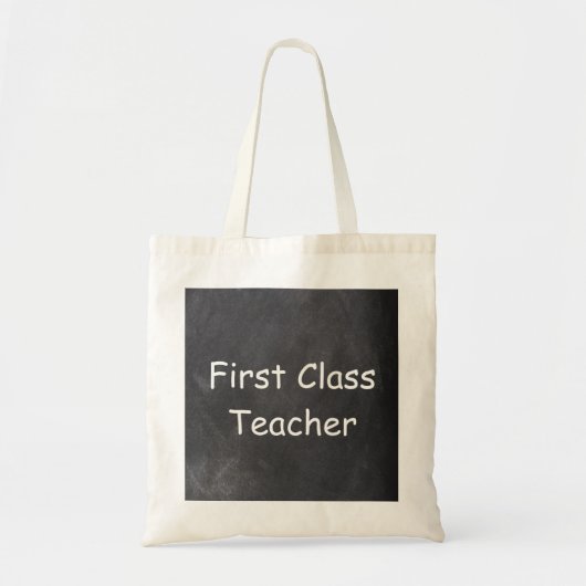 Ontwerpcadeau voor leerkrachten van eerste klasse tote bag (Voorkant)