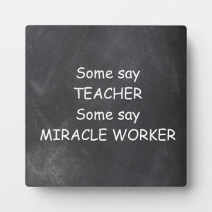 Ontwerpcadeauidee voor docenten Mirakel Worker Cha Fotoplaat