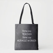 Ontwerpcadeauidee voor docenten Mirakel Worker Cha Tote Bag (Voorkant)