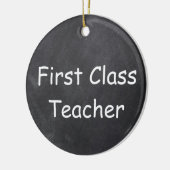 Ontwerpcadeauidee voor eerste klas voor leerkracht keramisch ornament (Links)