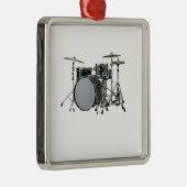 Ontwerpcadeaus en producten van "drumkit" metalen ornament (Rechts)