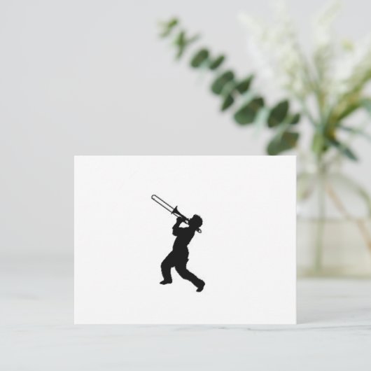Ontwerpcadeaus en -producten van "Trombone Player" Briefkaart (Staand voorkant)