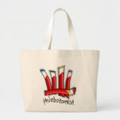 Ontwerpcadeaus van kunststokken grote tote bag (Voorkant)
