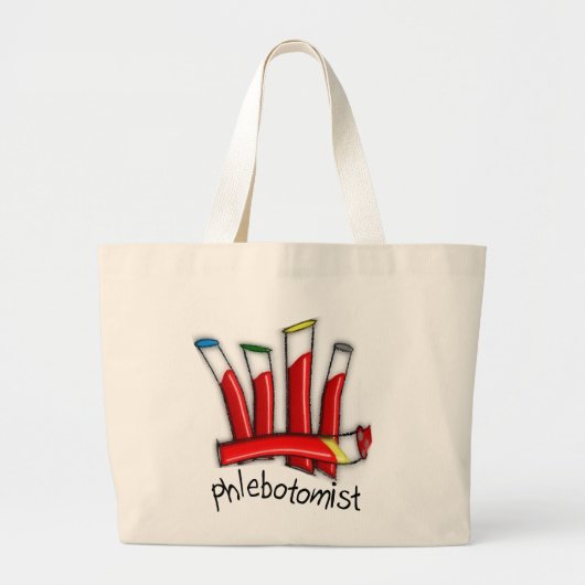 Ontwerpcadeaus van kunststokken grote tote bag (Voorkant)