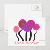 Ontwerpcadeaus voor kunstwerk voor maatschappelijk briefkaart (Voorkant / Achterkant)