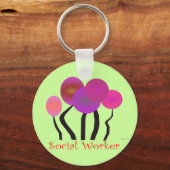 Ontwerpcadeaus voor kunstwerk voor maatschappelijk sleutelhanger (Voorkant)