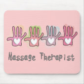 Ontwerpcadeaus voor massagetherapist 'Hands' Muismat (Voorkant)