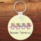 Ontwerpcadeaus voor massagetherapist 'Hands' Sleutelhanger (Voorkant)