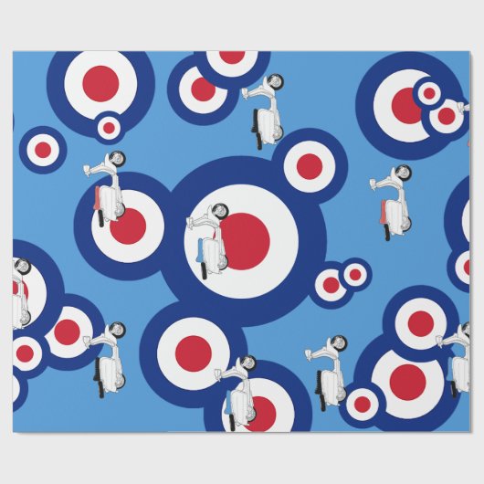 Ontwerpcadeauverpakking voor model Roundel en scoo Cadeaupapier (Vlak)