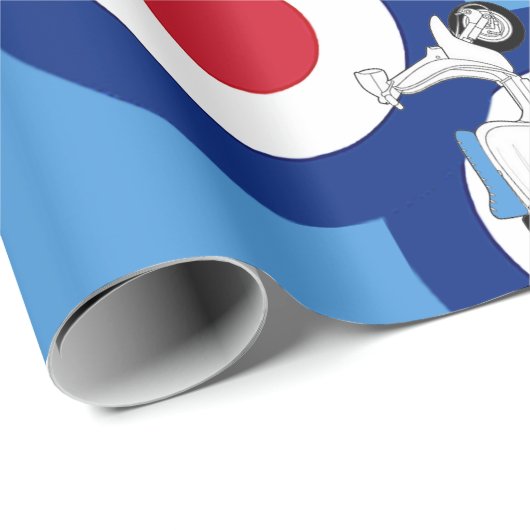 Ontwerpcadeauverpakking voor model Roundel en scoo Cadeaupapier (Rol Hoek)