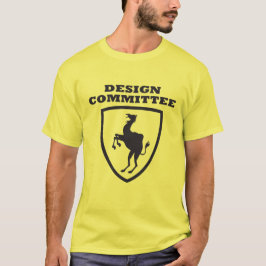 Ontwerpcommissie (lichtgekleurde achtergrond) t-shirt