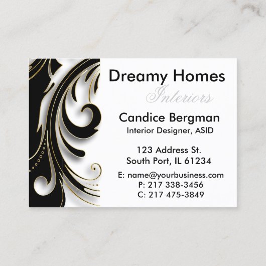 Ontwerpconsultant interne ontwerper visitekaartje (Achterkant)