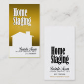 Ontwerpconsultant voor thuisfaseringsinterieurontw visitekaartje (Voorkant / Achterkant)