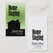 Ontwerpconsultant voor thuisfaseringsinterieurontw visitekaartje (Voorkant / Achterkant)