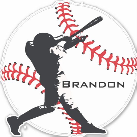 Ontwerpcontrole van de Baseball-batterij Sticker (Voorkant)