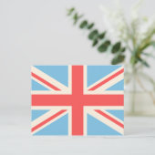 Ontwerpcrème voor vlag/aansluiting van de Unie, li Briefkaart (Staand voorkant)