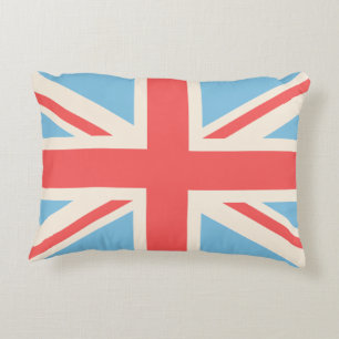 Ontwerpcrème voor vlag/aansluiting van de Unie, li Decoratief Kussen