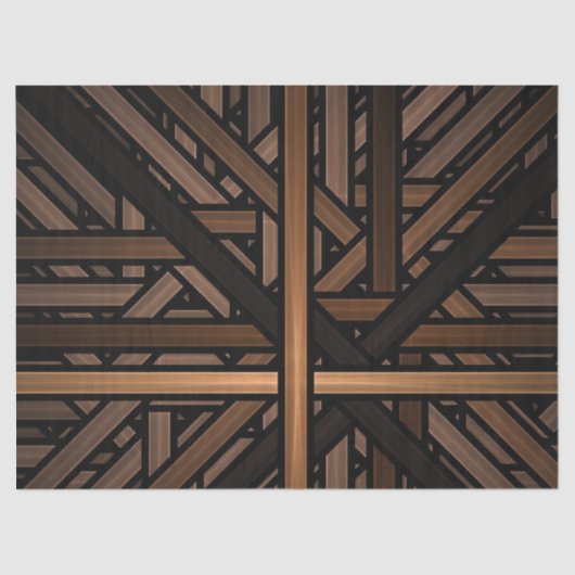 Ontwerpdebetpapier voor houten patronen tissuepapier (Voorkant)