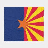 Ontwerpdecor voor de vlag van Arizona Fleece Deken (Voorkant (Horizontaal))