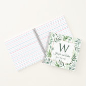 Ontwerpdeeg Initiaal van een lekke tuin Notitieboe Notitieboek (Binnen)