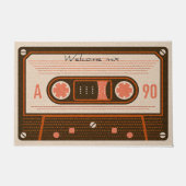 Ontwerpdeuromte voor tapes en cassettedesign deurmat (Voorkant)