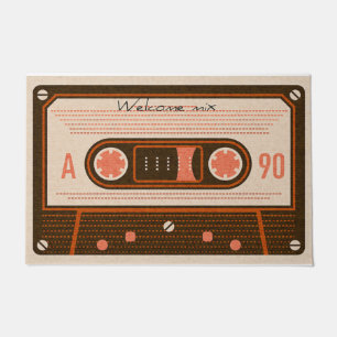 Ontwerpdeuromte voor tapes en cassettedesign deurmat