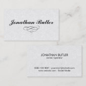 Ontwerpelement/grillig Visitekaartje (Voorkant / Achterkant)