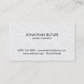 Ontwerpelement/grillig Visitekaartje (Achterkant)