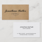 Ontwerpelement/Natuurlijk Visitekaartje (Voorkant / Achterkant)