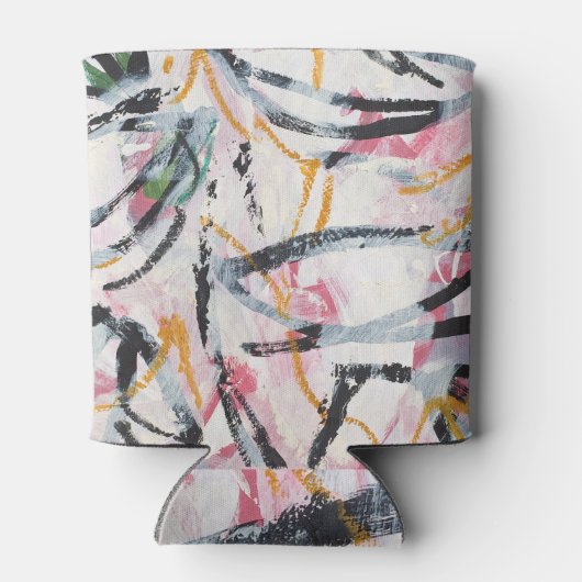 ontwerpelement van acrylverf blikjeskoeler (Achterkant)