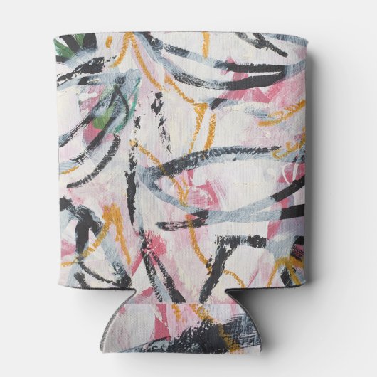 ontwerpelement van acrylverf blikjeskoeler (Achterkant)