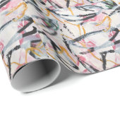 ontwerpelement van acrylverf cadeaupapier (Rol Hoek)