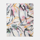 ontwerpelement van acrylverf fleece deken (Voorkant)