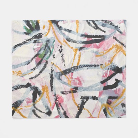 ontwerpelement van acrylverf fleece deken (Voorkant (Horizontaal))