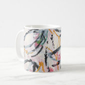 ontwerpelement van acrylverf koffiemok (Voorkant links)