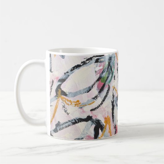 ontwerpelement van acrylverf koffiemok (Links)