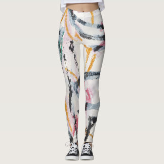 ontwerpelement van acrylverf leggings