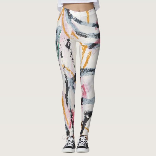 ontwerpelement van acrylverf leggings (Voorkant)