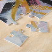 ontwerpelement van acrylverf legpuzzel (Zijkant)