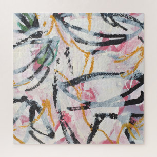 ontwerpelement van acrylverf legpuzzel