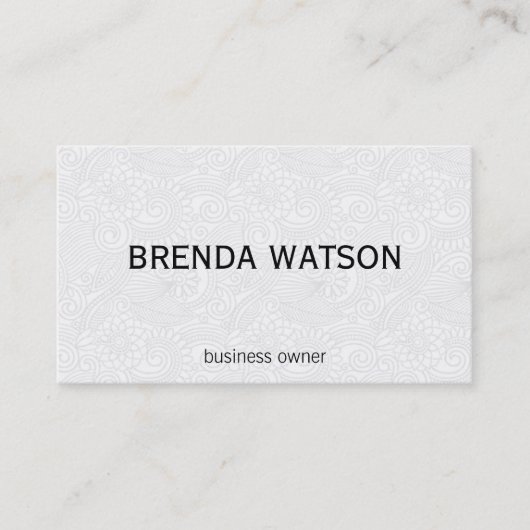 Ontwerpelement / Whimsical II Visitekaartje (Voorkant)