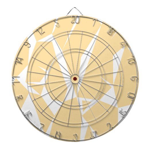 Ontwerpelementen goudwit dartbord (Voorkant)
