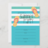 Ontwerpen van de prettige zomerfeest kaart (Voorkant)